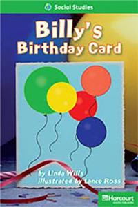 Storytown: Above Level Reader Teacher's Guide Grade 1 Billys Birthday Card