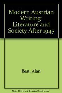 Modern Austrian Writing