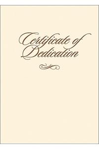 Certificate of Dedication with Envelope 6pk