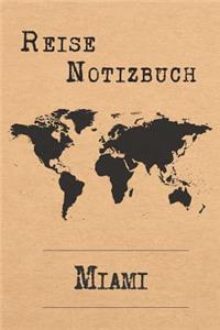 Reise Notizbuch Miami: 6x9 Reise Journal I Notizbuch mit Checklisten zum Ausfüllen I Perfektes Geschenk für den Trip nach Miami (Vereinigte Staaten) für jeden Reisenden