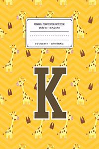 Primary Composition Notebook Grades K-2 Story Journal K