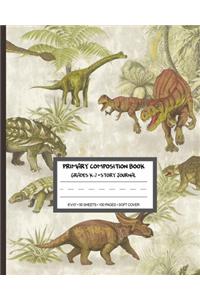 Primary Composition Book Grades K-2 Story Journal