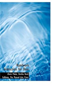 Handwork Instruction for Boys