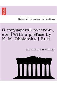 , Etc. [With a Preface by K. M. Obolensky.] Russ.