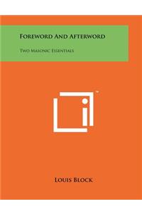 Foreword and Afterword