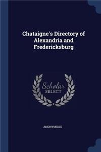 Chataigne's Directory of Alexandria and Fredericksburg