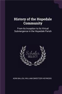 History of the Hopedale Community