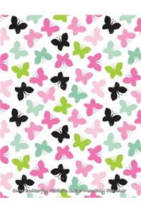Cute Butterfly Pattern 2016 Monthly Planner