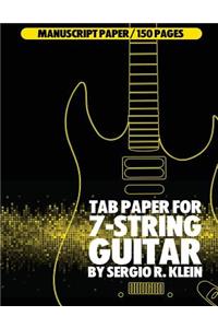 TAB Paper for 7-String Guitar