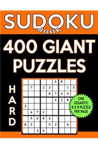 Sudoku Book 400 Hard GIANT Puzzles