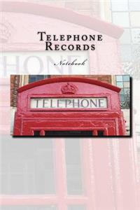 Telephone Records Notebook