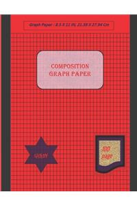 Graph Paper Notebook 8.5 x 11 IN, 100 sheets