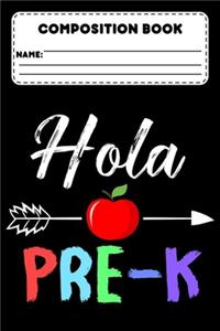 Composition Book Hola Pre-K