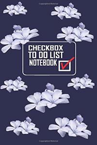 Checkbox To Do List Notebook