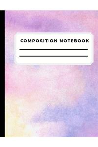 Composition Notebook: Wide Ruled Paper Notebook Journal for Writing Notes, Workbook - Large 8.5x11 Inch 110 Pages Composition Journal Workbook for Students, Girls for Hom