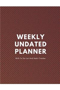 Weekly Undated Planner