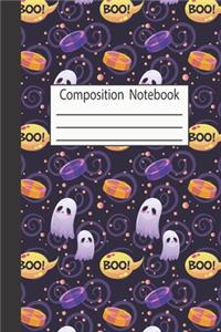 Por: Halloween Wide Ruled Journal, Notebook, Diary for Adult Writing -120 Pages - 6 x 9"-