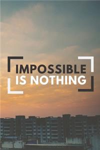 Impossible is nothing Notebook