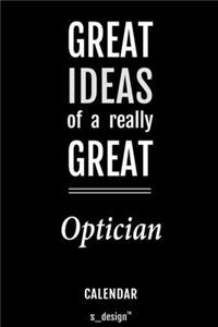 Calendar for Opticians / Optician