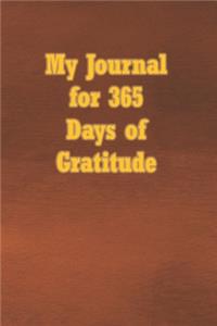 My Journal for 365 Days of Gratitude