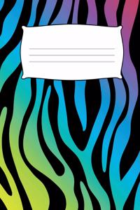 Kids Zebra Print Primary Journal Composition Notebook