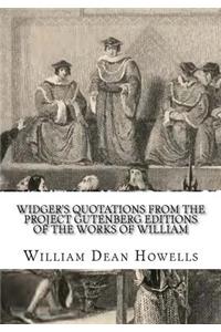 Widger's Quotations from the Project Gutenberg Editions of the Works of William