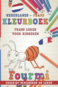 Kleurboek Nederlands - Frans I Frans leren voor kinderen I Creatief schilderen en leren