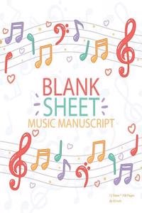 Blank Sheet Music Manuscript