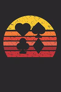 Retro Poker Cards Silhouette