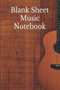 Blank Sheet Music Notebook