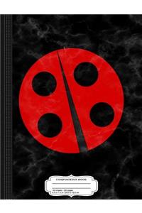 Cute Ladybug Composition Notebook