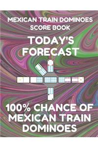 Mexican Train Dominoes Score Book