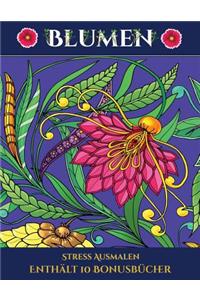 Stress Ausmalen (Blumen)
