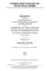 Copyright issues in education and for the visually impaired