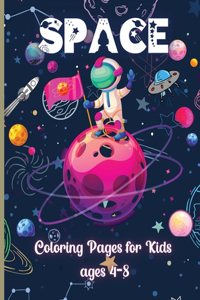 Space Coloring Pages for Kids ages 4-8