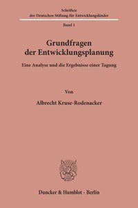 Grundfragen Der Entwicklungsplanung