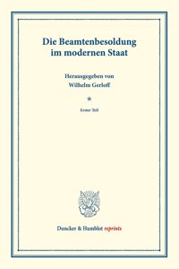 Die Beamtenbesoldung Im Modernen Staat
