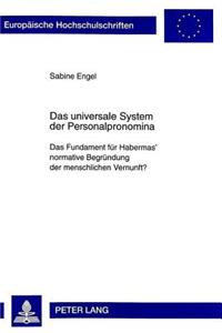 Das Universale System Der Personalpronomina