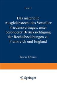 Das Materielle Ausgleichsrecht Des Versailler Friedensvertrages