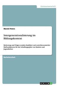 Intergenerationalisierung im Bildungskontext