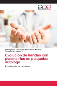 Evolución de heridas con plasma rico en plaquetas autólogo