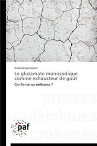 Le Glutamate Monosodique Comme Exhausteur de Goût