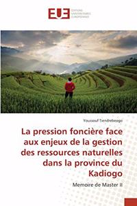 pression foncière face aux enjeux de la gestion des ressources naturelles dans la province du Kadiogo