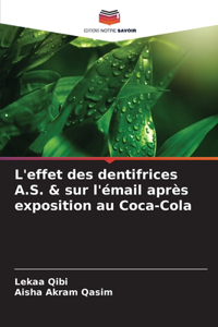 L'effet des dentifrices A.S. & sur l'émail après exposition au Coca-Cola
