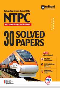 Arihant RRBS NTPC 30 Solved Papers | NTPC Previous Year Papers For Paper Pattern Analysis With Detailed Solution | Free Online Support