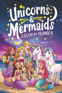 unicorns and Mermaids Color by number