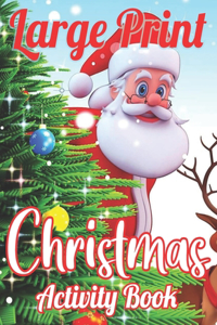 large print christmas activity book