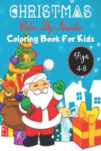 Christmas Color By Number Coloring Book For Kids ages 4-8
