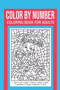 Color By Number Coloring Book For Adults