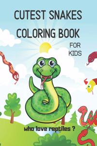 cutest snakes coloring book for kids